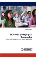 Students' pedagogical knowledge