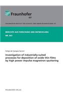 Investigation of industrially-suited processes for deposition of oxide thin films by high power impulse magnetron sputtering.