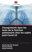 Changements dans les tests de la fonction pulmonaire chez les sujets post-Covid-19