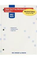 Holt Mathematics Course 2: State Test Prep Workbook
