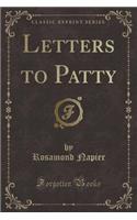 Letters to Patty (Classic Reprint)