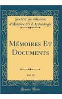 MÃ©moires Et Documents, Vol. 28 (Classic Reprint)