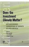 Does the Investment Climate Matter?