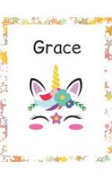 Grace: Customized Lined Notebook for Girls