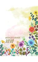 2020 Weekly Planner: One Year, Monthly Calendar Planner, Business, 12 Months for Academic Agenda Schedule Weekly Action Plan Organizer Logbook, 8.5" x 11", 50 Pages