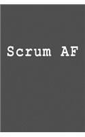 Scrum AF: Blank Lined Journal