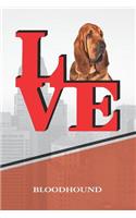 Bloodhound: Dog Love Park Blood Sugar Diet Diary Journal Notebook Book Is 120 Pages 6x9