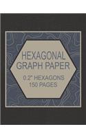Hexagonal Graph Paper 0.2 Hexagons 150 Pages