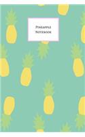 Pineapple Notebook: Cute Fruity College Ruled Lined Pages Journal