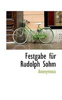 Festgabe Fur Rudolph Sohm