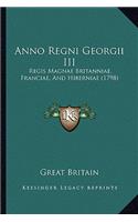 Anno Regni Georgii III: Regis Magnae Britanniae, Franciae, And Hiberniae (1798)