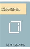 New History Of Sanskrit Literature