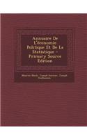 Annuaire de L'Economie Politique Et de La Statistique