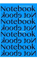 Dot Grid Notebook 1/2 Inch Squares 160 pages: Notebook Not Ebook with blue cover, 7"x10" 1/2 inch dot grid graph paper, perfect bound, ideal for structuring sketches