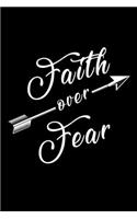 Faith Over Fear: Hangman Puzzles - Mini Game - Clever Kids - 110 Lined Pages - 6 X 9 In - 15.24 X 22.86 Cm - Single Player - Funny Great Gift