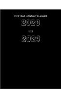 Five Year Monthly Planner 2020 - 2024