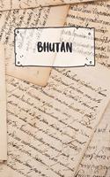 Bhutan: Ruled Travel Diary Notebook or Journey Journal - Lined Trip Pocketbook for Men and Women with Lines