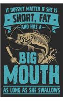 It doesn't matter if she is short fat and has a big mouth as long as she swallows