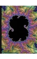 Composition Notebook - College Ruled, 100 Sheets: Mandelbrot Set Fractal Art Crayg (200 Pages, 7.5 X 9.75)