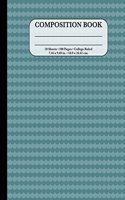 Composition Notebook: College Ruled - Blue Fish Scales: Great Composition Book for School(7 College Ruled Composition Notebooks)