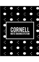 Cornell Note Taking System: Black Design, 8.5 X 11 Cornell Notes Journal, Note Taking Notebook, Cornell Note Taking System Book, School and College Notebooks