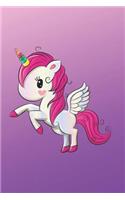 Dot Grid Journal: Cute Unicorn - 6x9 120 Page Notebook for Design, Drawing, Writing and Much More