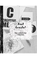 Just create - the creative journal: Dot Journal - Journalling and sketchbook for the artist - Graphic messages