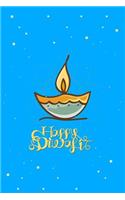 Happy Diwali Journal Notebook: Blank Lined Ruled for Writing 6x9 110 Pages