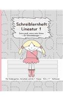 Schreiblernheft Lineatur 1