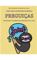 Livro para colorir para crianças de 2 anos (Preguiças)