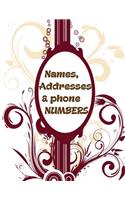 Names, Addresses and Phone Numbers: Big Print Extra Large Address Logbook, At A Glance Phone Numbers, With Email and Birthday Information, Alphabetical A-Z Addresses Organiser XL Journ(34 Extra Large Address Books)