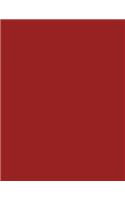 Brick Red 101 - Lined with Margins Notebook