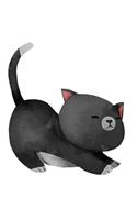 Notebook: Cute Black Cat, Notebook For Kids, Large Size - Letter, Wide Ruled