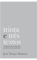 trinta e três textos