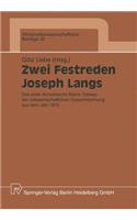 Zwei Festreden Joseph Langs