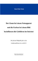 Der Zoom bei einem Fotoapparat und die Farben bei einem Bild beeinflussen die Gebühren im Internet