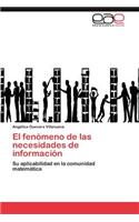 fenómeno de las necesidades de información