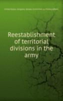 Reestablishment of territorial divisions in the army