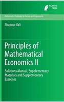 Principles of Mathematical Economics II