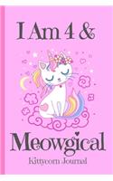 Kittycorn Journal I Am 4 & Meowgical