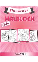 Kinder Malblock - Einhörner