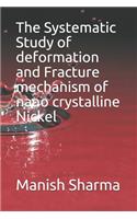 The Systematic Study of deformation and fracture mechanism of nano crystalline Nickel