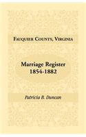 Fauquier County, Virginia Marriage Register, 1854-1882