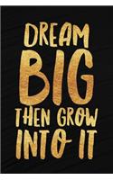Dream Big Then Grow Into It
