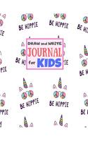 Draw and Write Journal for Kids: Cute Unicorn Matte Cover Design for Drawing, Creative Writing, Doodling, Creating Your Own Story, Illustration Book and Diary (Perfect Gift for Kids
