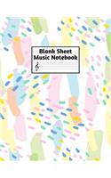 Blank Sheet Music Notebook