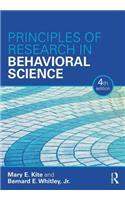Principles of Research in Behavioral Science