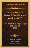 Oevvres De P. De Ronsard Gentilhomme Vandomois V3