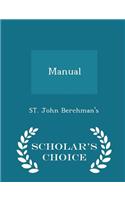 Manual - Scholar's Choice Edition: (English)