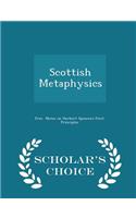 Scottish Metaphysics - Scholar's Choice Edition